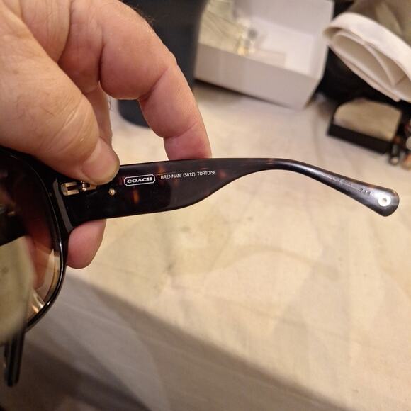 Authentic Coach women oversized sunglasses Brennan S812 Tortoise frame - Picture 6 of 7